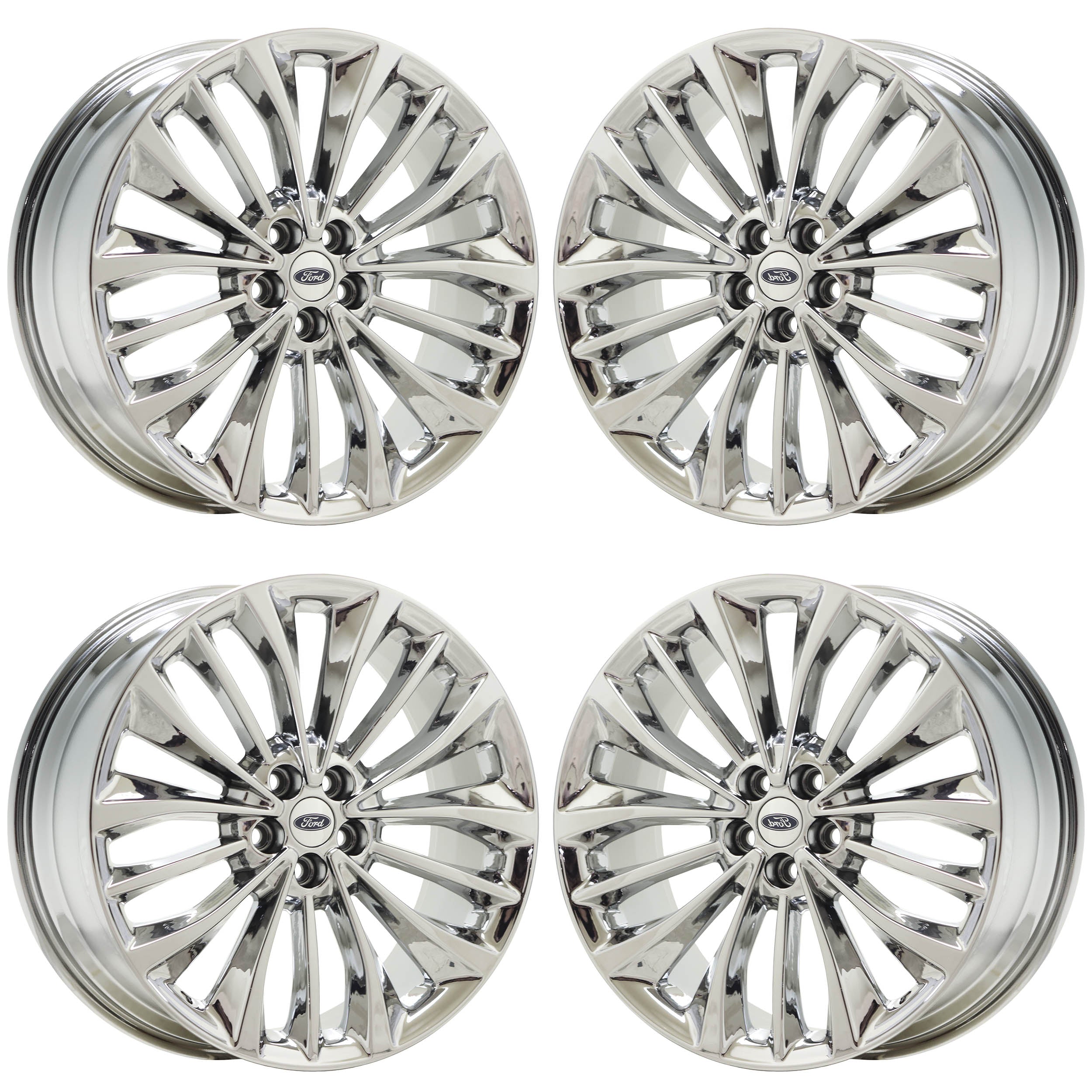 20" Ford Edge Bright Chrome wheels rims Factory OEM set 10255